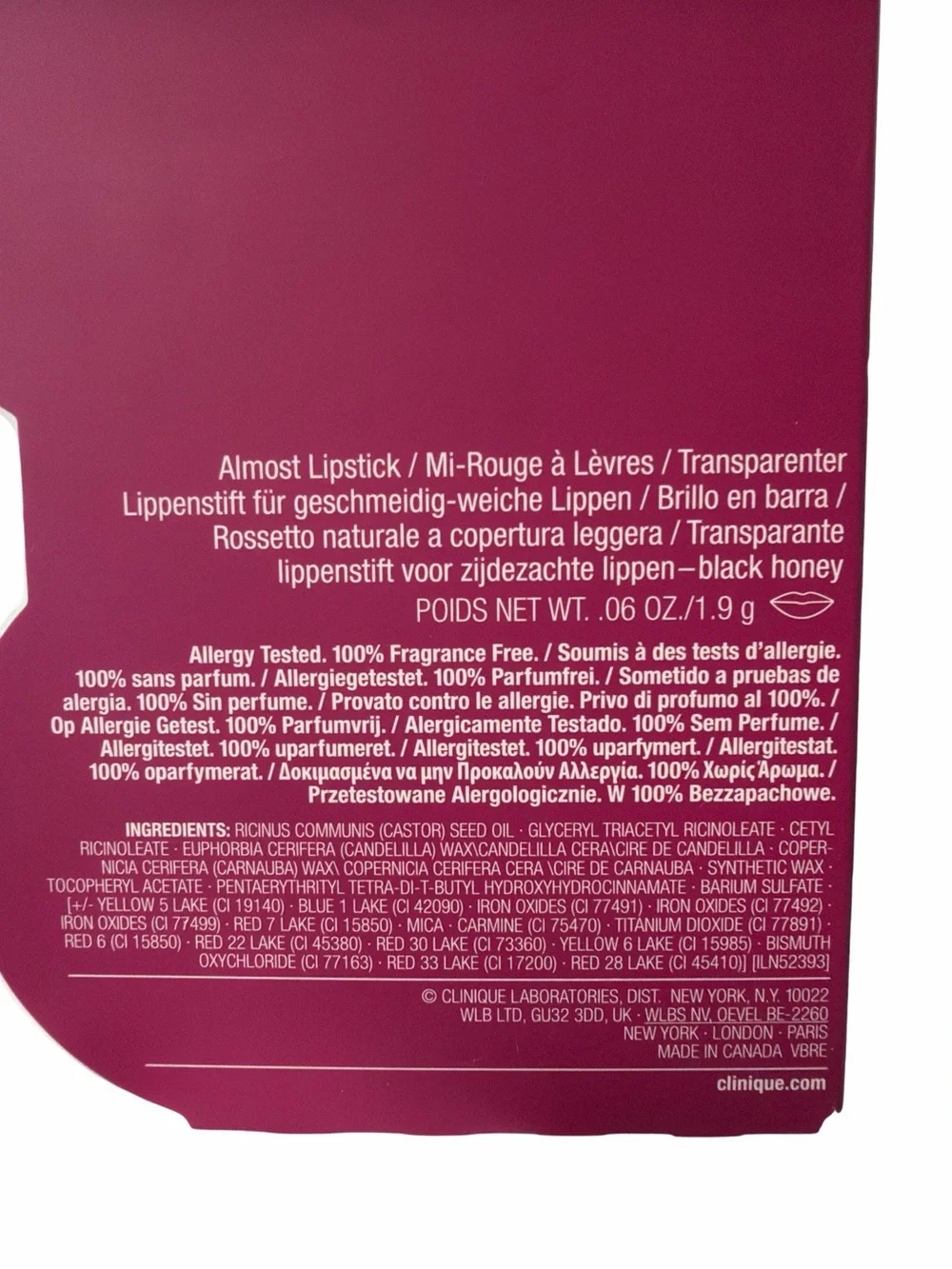 Clinique almost lipstick
